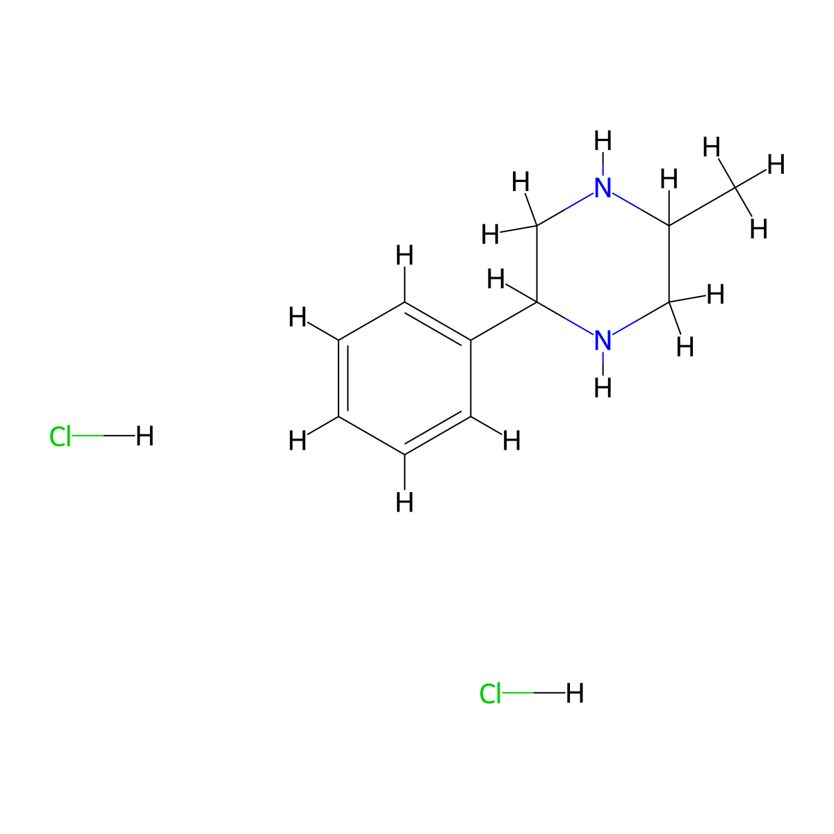 2-Methyl-5-phenylpiperazine dihydrochloride molecular structure, CAS 2839139-58-9