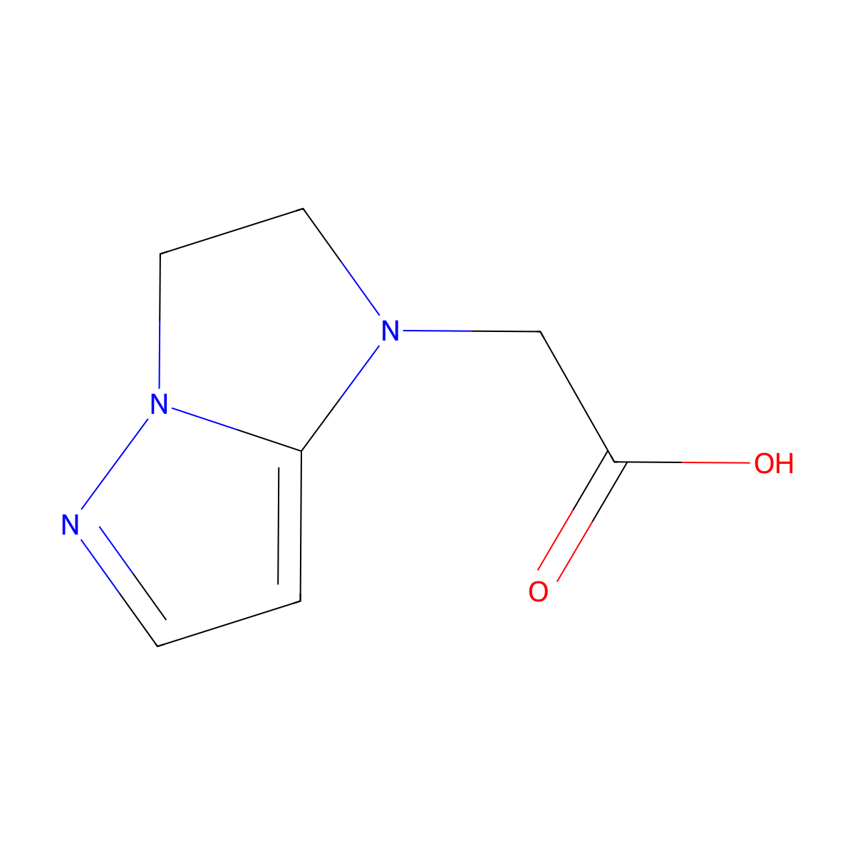 2-{1H,2H,3H-pyrazolo[1,5-a]imidazol-1-yl}acetic acid molecular structure, CAS 2839139-59-0