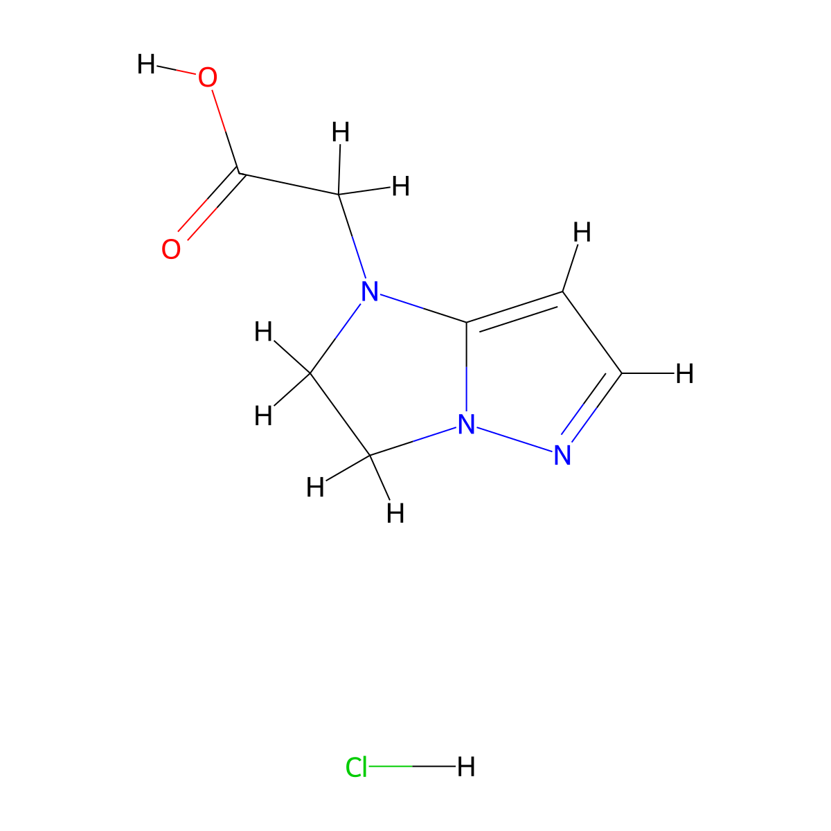 2-{1H,2H,3H-pyrazolo[1,5-a]imidazol-1-yl}acetic acid hydrochloride molecular structure, CAS 2839139-60-3