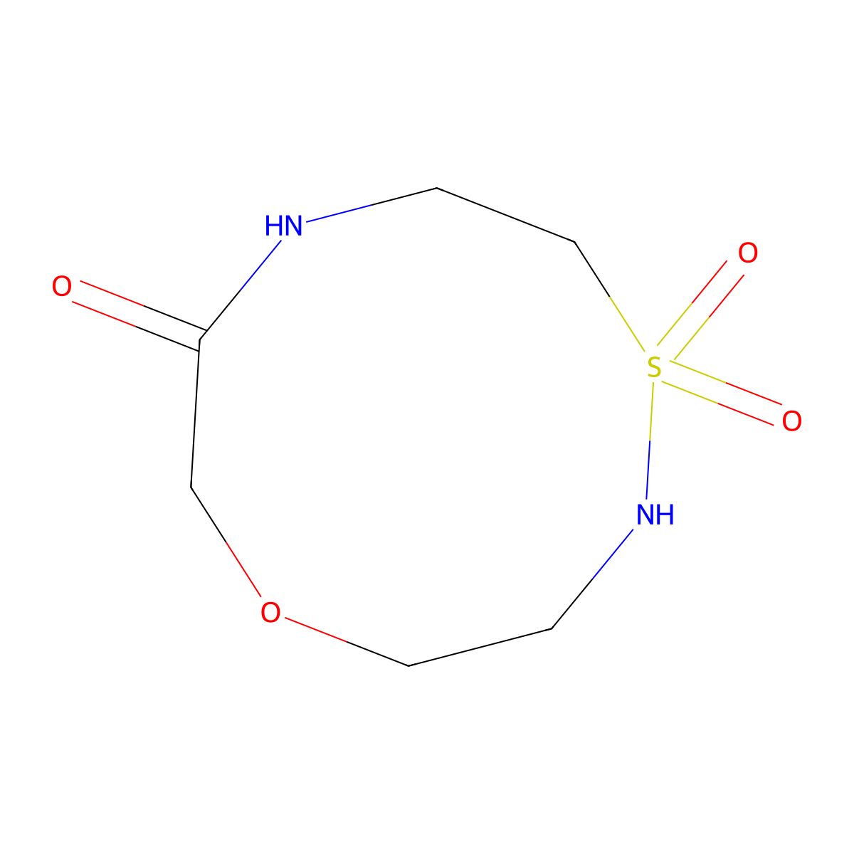 1,5lambda6,4,8-Oxathiadiazecane-5,5,9-trione molecular structure, CAS 2839139-65-8