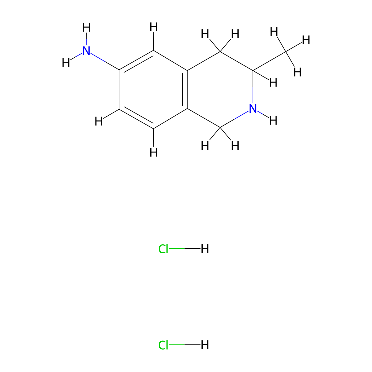 3-Methyl-1,2,3,4-tetrahydroisoquinolin-6-aminedihydrochloride molecular structure, CAS 2839139-91-0