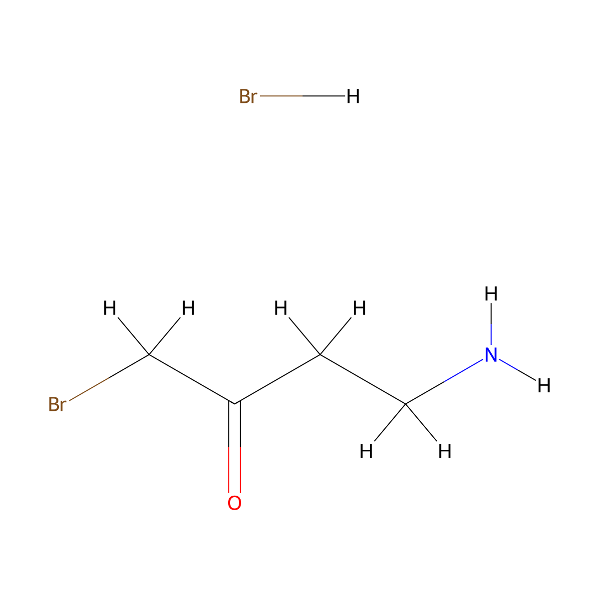 4-Amino-1-bromobutan-2-one hydrobromide molecular structure, CAS 2839143-09-6