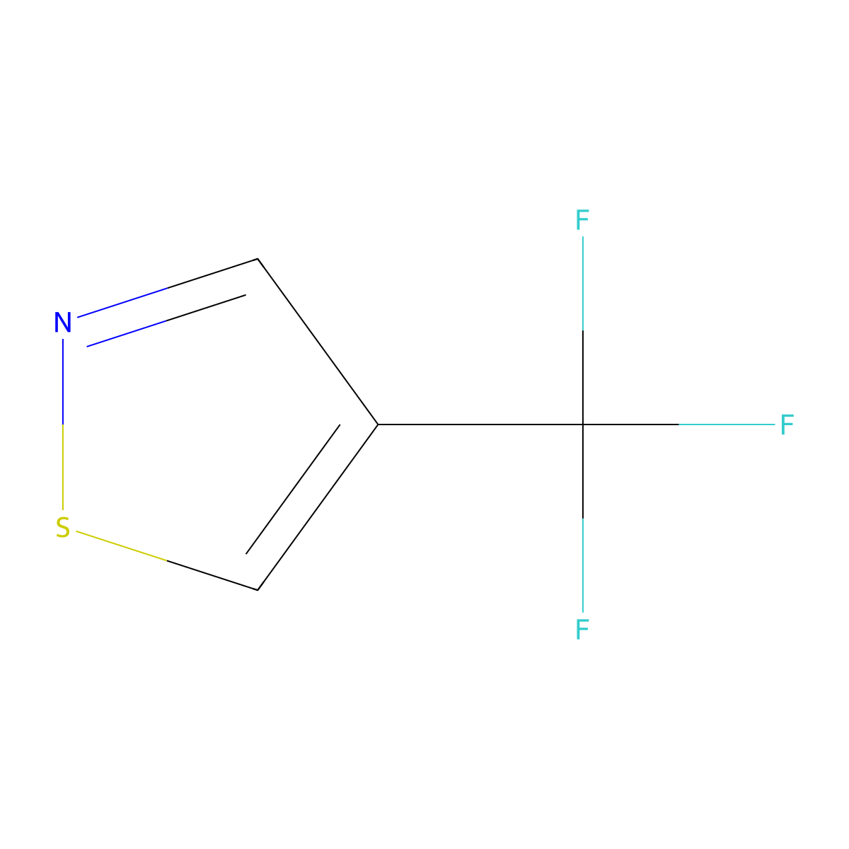 4-(Trifluoromethyl)-1,2-thiazole molecular structure, CAS 2839143-42-7