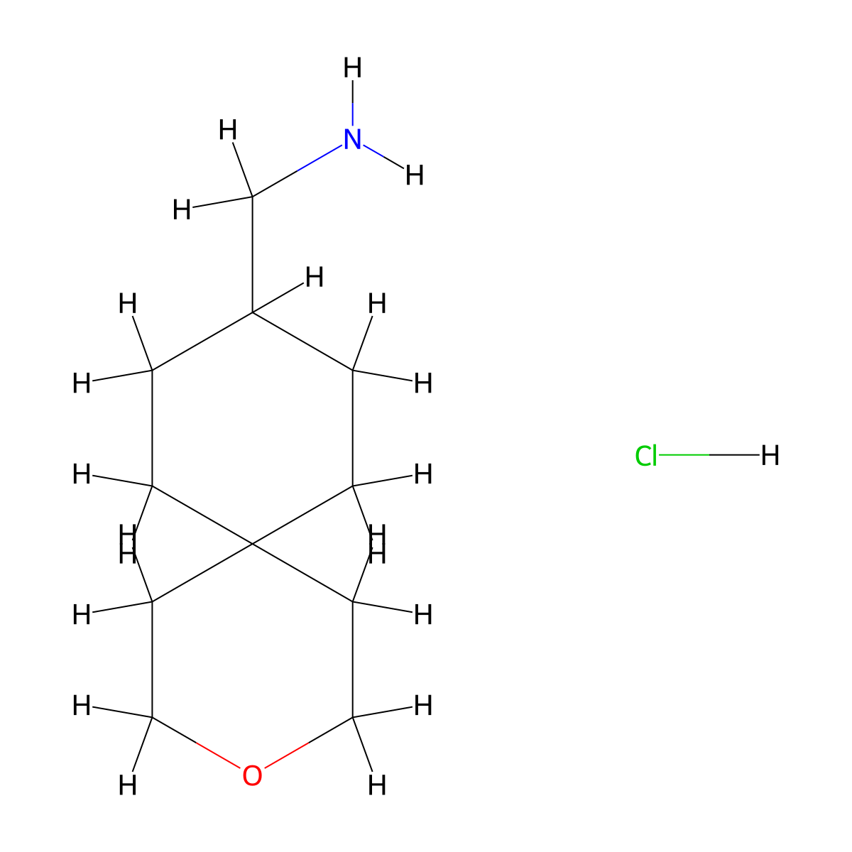 1-{3-Oxaspiro[5.5]undecan-9-yl}methanamine hydrochloride molecular structure, CAS 2839143-45-0