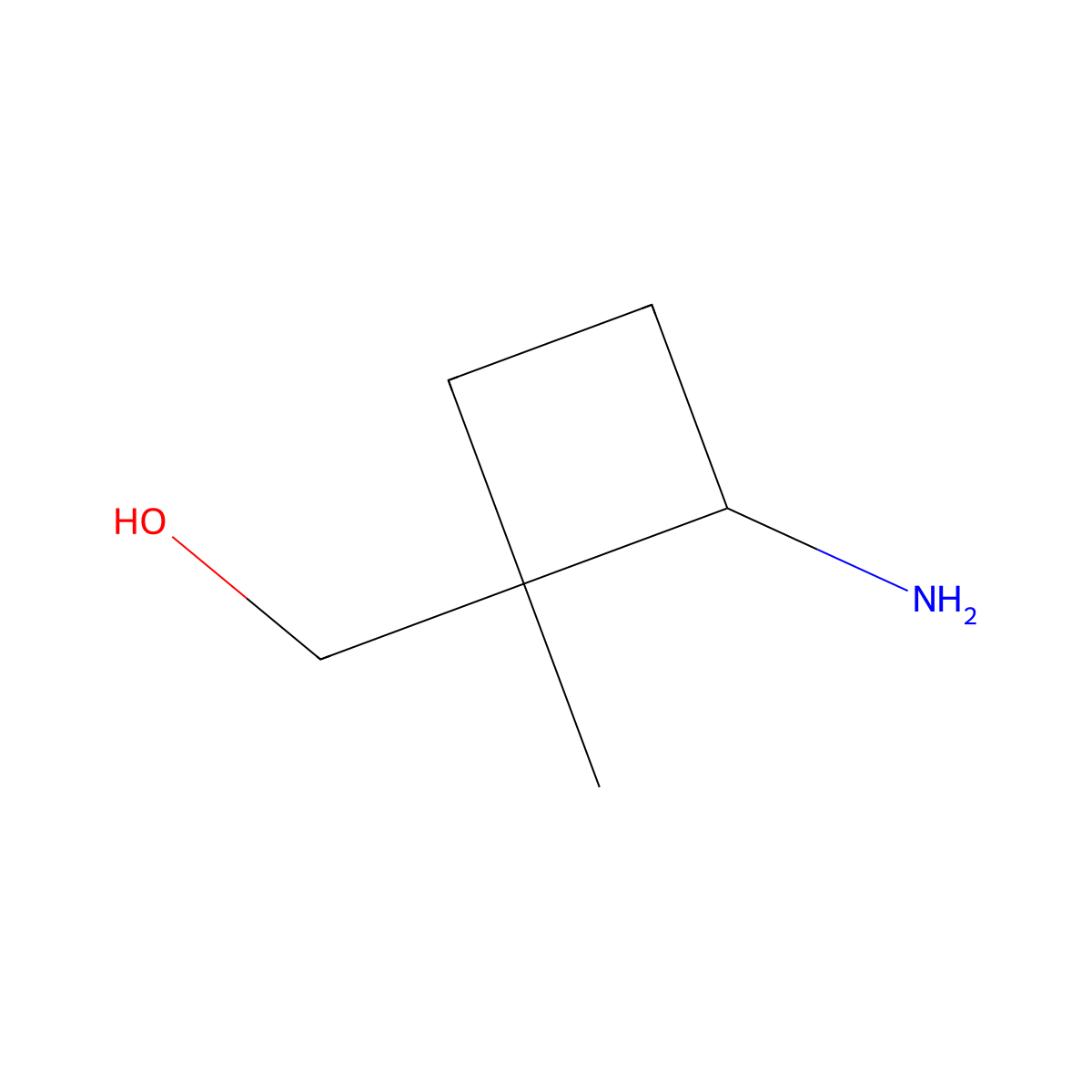 (2-Amino-1-methylcyclobutyl)methanol molecular structure, CAS 2839143-70-1