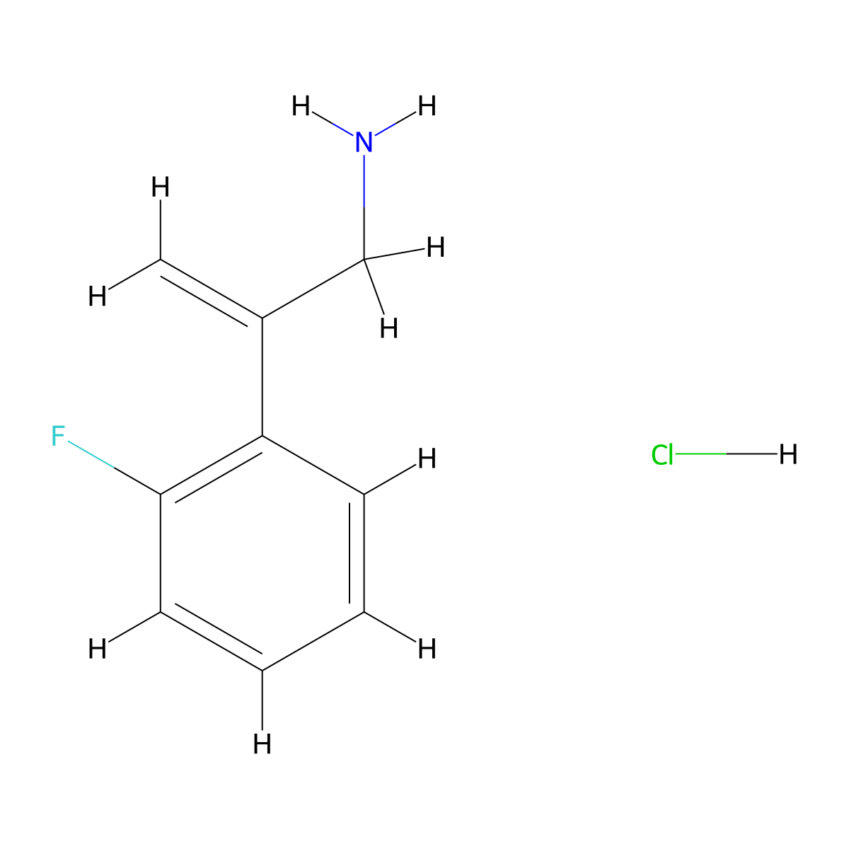 2-(2-Fluorophenyl)prop-2-en-1-aminehydrochloride molecular structure, CAS 2839143-82-5