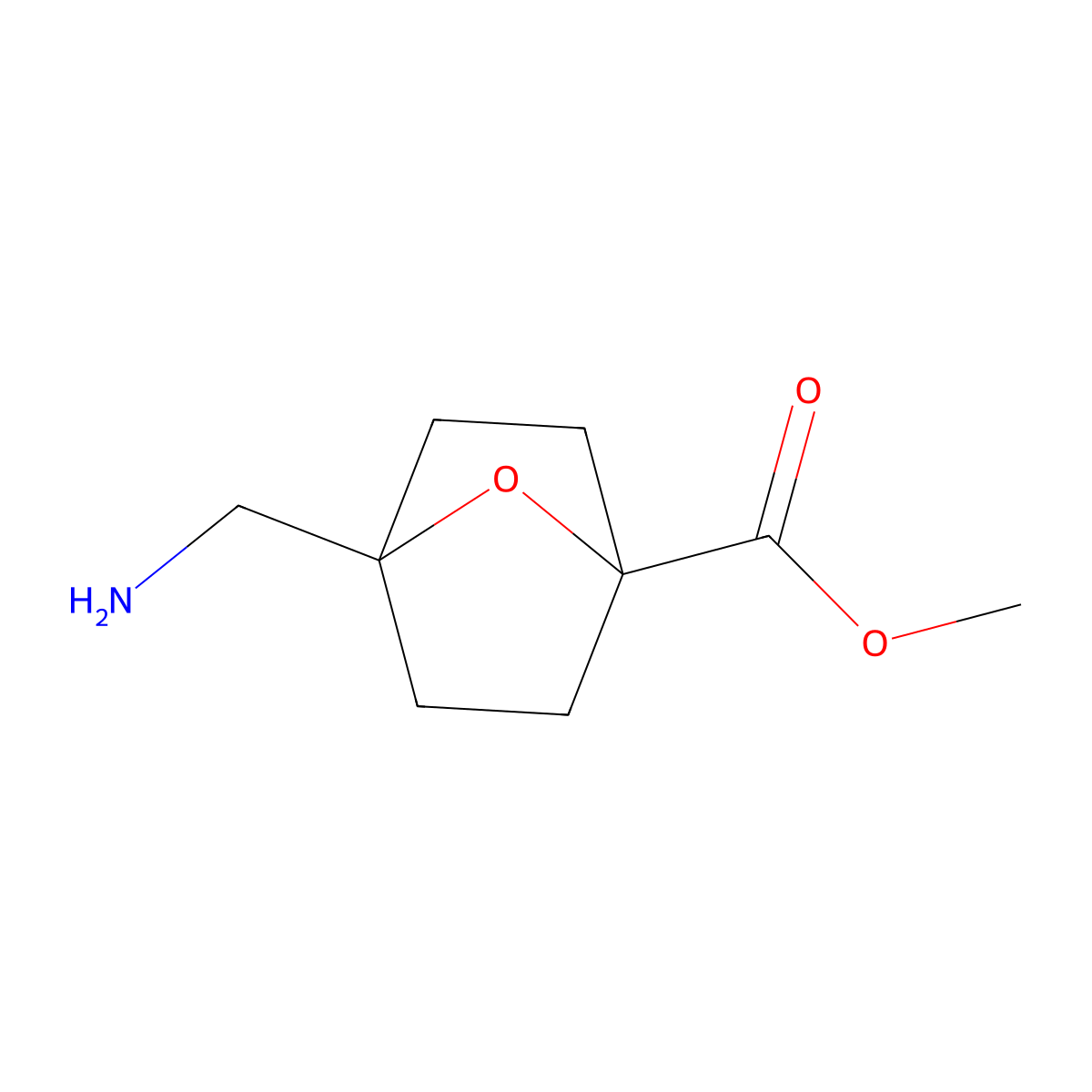 Methyl 4-(aminomethyl)-7-oxabicyclo[2.2.1]heptane-1-carboxylate molecular structure, CAS 2839144-22-6