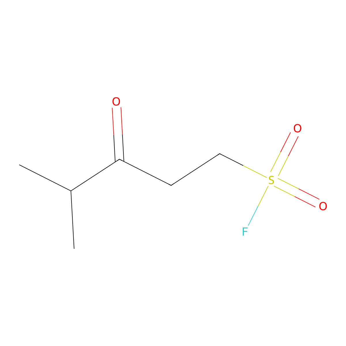 4-Methyl-3-oxopentane-1-sulfonyl fluoride molecular structure, CAS 2839144-24-8