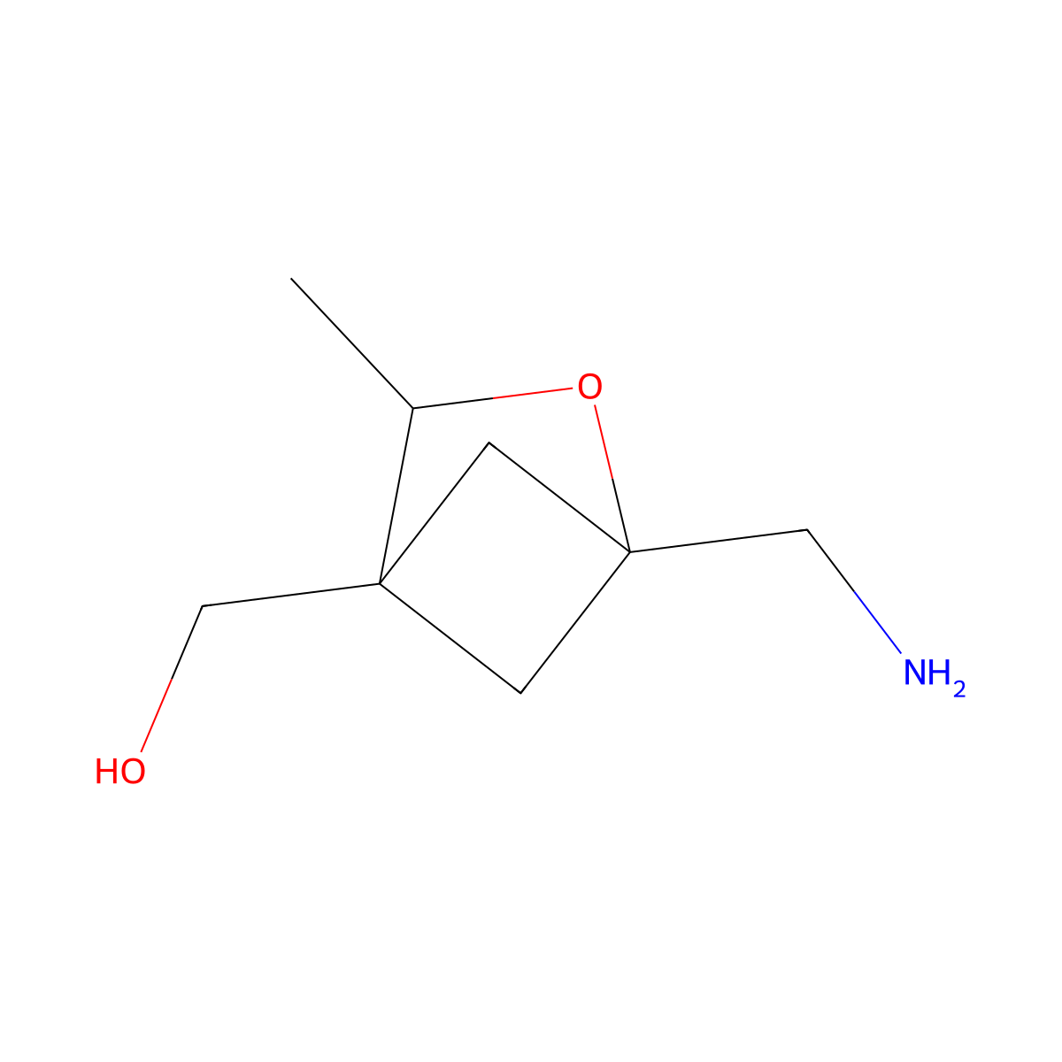 [1-(Aminomethyl)-3-methyl-2-oxabicyclo[2.1.1]hexan-4-yl]methanol molecular structure, CAS 2839144-26-0