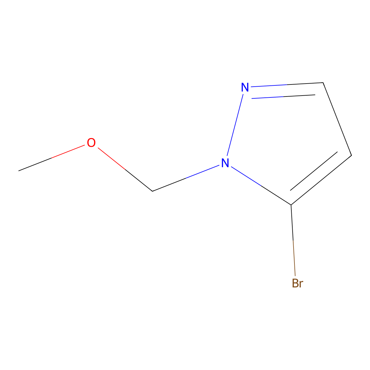 5-bromo-1-(methoxymethyl)-1H-pyrazole molecular structure, CAS 2839156-94-2