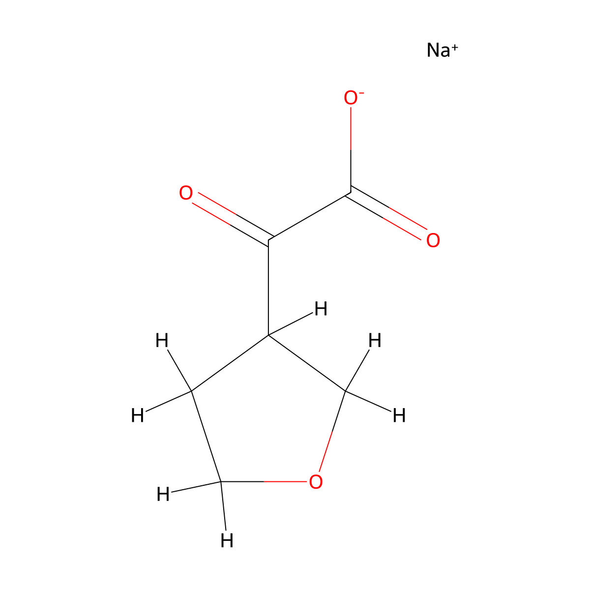Sodium 2-oxo-2-(oxolan-3-yl)acetate molecular structure, CAS 2839157-05-8