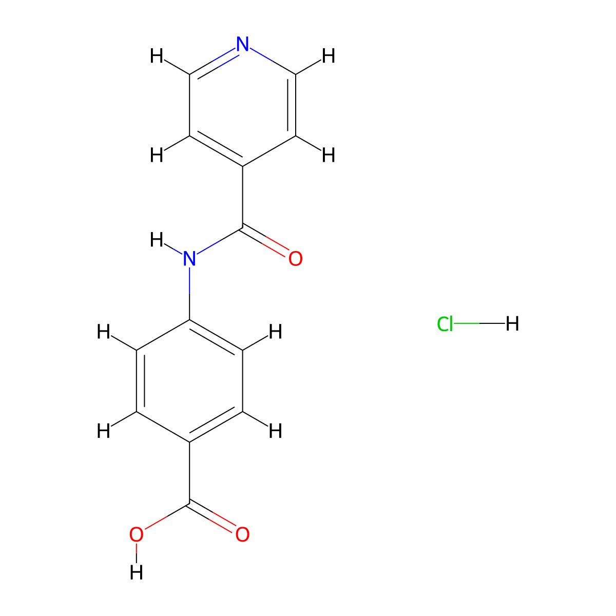 4-(Pyridine-4-amido)benzoic acid hydrochloride molecular structure, CAS 2839157-33-2