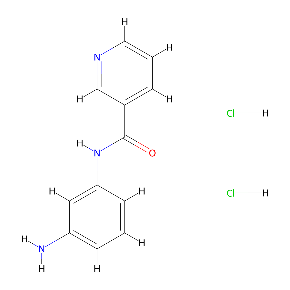 N-(3-aminophenyl)pyridine-3-carboxamide dihydrochloride molecular structure, CAS 2839157-36-5