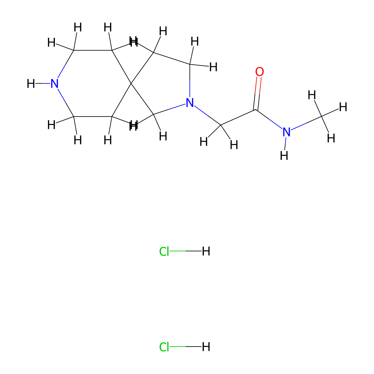 2-{2,8-diazaspiro[4.5]decan-2-yl}-N-methylacetamide dihydrochloride molecular structure, CAS 2839157-67-2