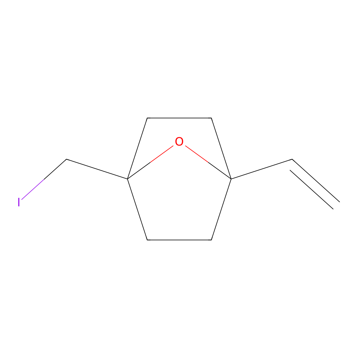 1-Ethenyl-4-(iodomethyl)-7-oxabicyclo[2.2.1]heptane molecular structure, CAS 2839157-73-0