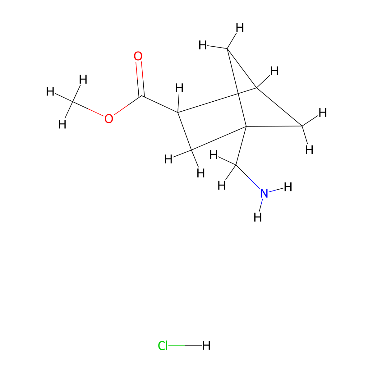 Methyl4-(aminomethyl)bicyclo[2.1.1]hexane-2-carboxylatehydrochloride molecular structure, CAS 2839157-75-2