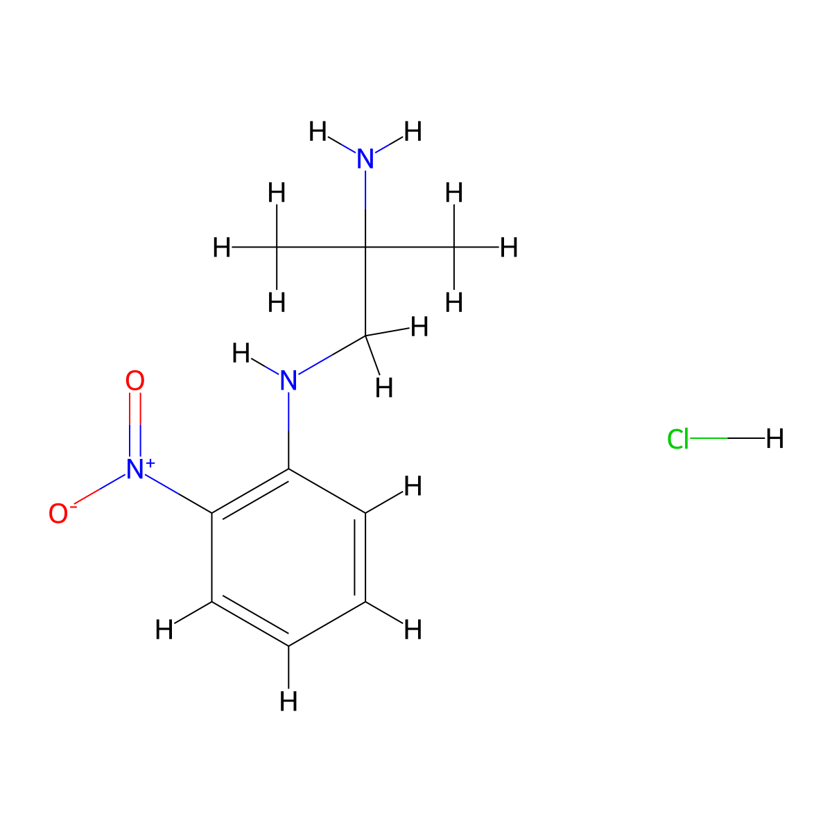 2-methyl-N1-(2-nitrophenyl)propane-1,2-diamine hydrochloride molecular structure, CAS 2839157-91-2