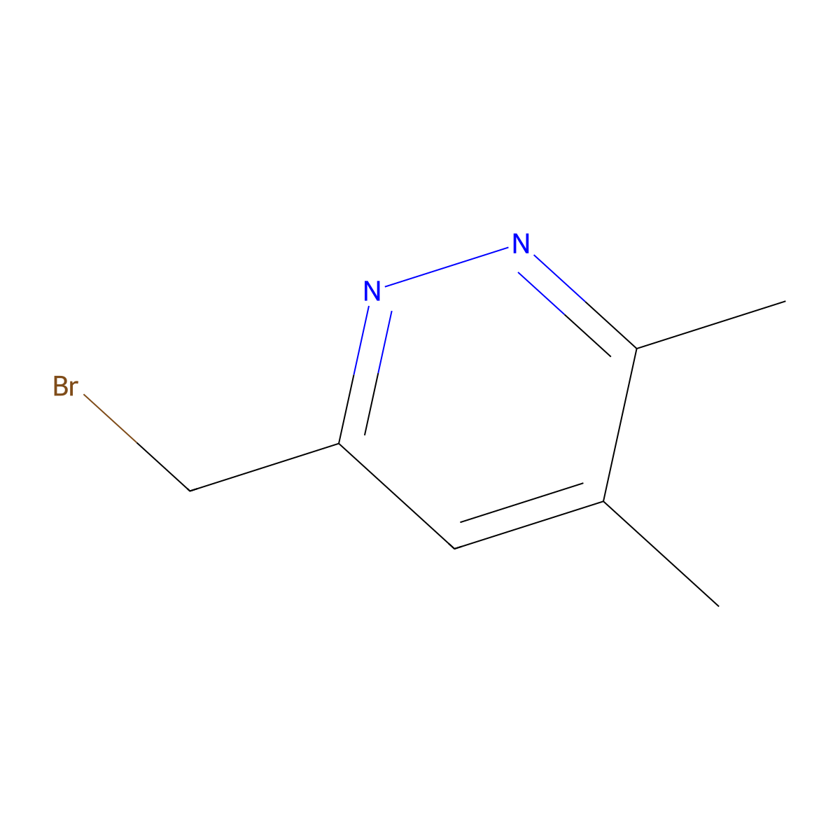 6-(Bromomethyl)-3,4-dimethylpyridazine molecular structure, CAS 2839158-00-6