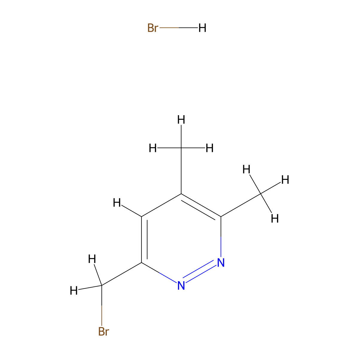 6-(Bromomethyl)-3,4-dimethylpyridazine hydrobromide molecular structure, CAS 2839158-01-7