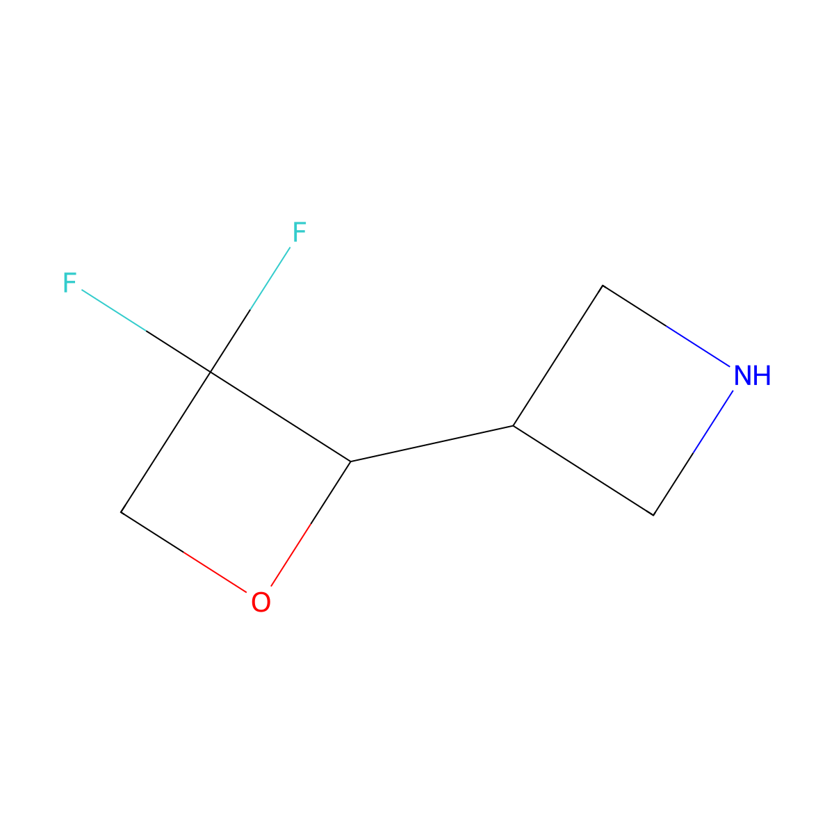 3-(3,3-Difluorooxetan-2-yl)azetidine molecular structure, CAS 2839158-18-6