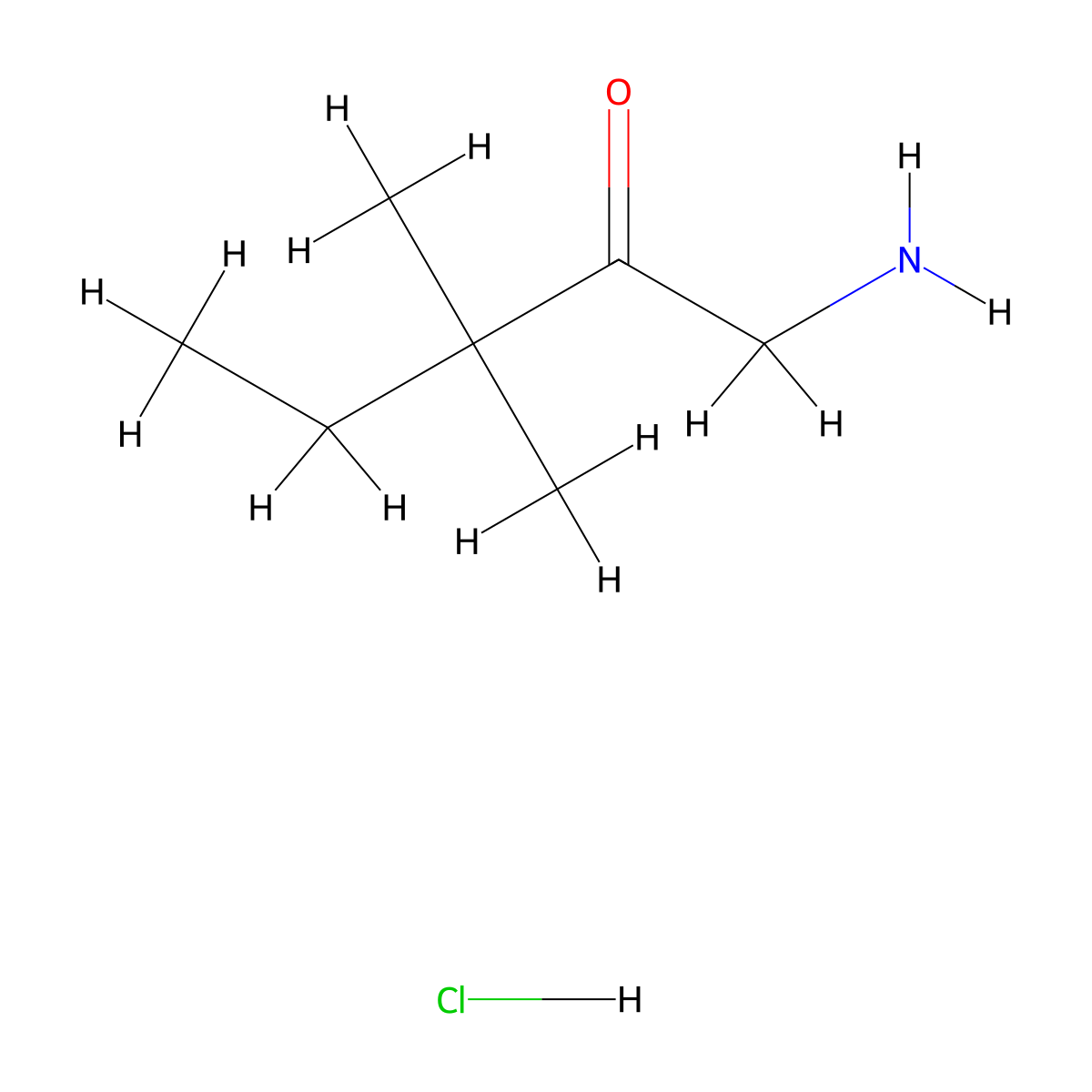 1-Amino-3,3-dimethylpentan-2-one hydrochloride molecular structure, CAS 2839158-33-5