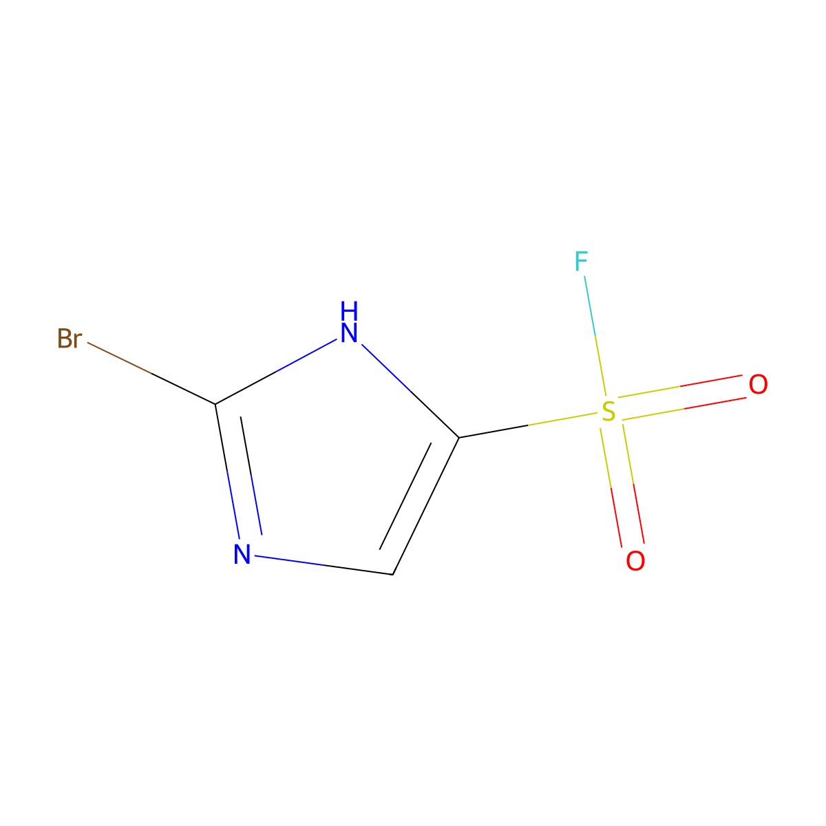 2-bromo-1H-imidazole-5-sulfonylfluoride molecular structure, CAS 2839158-40-4