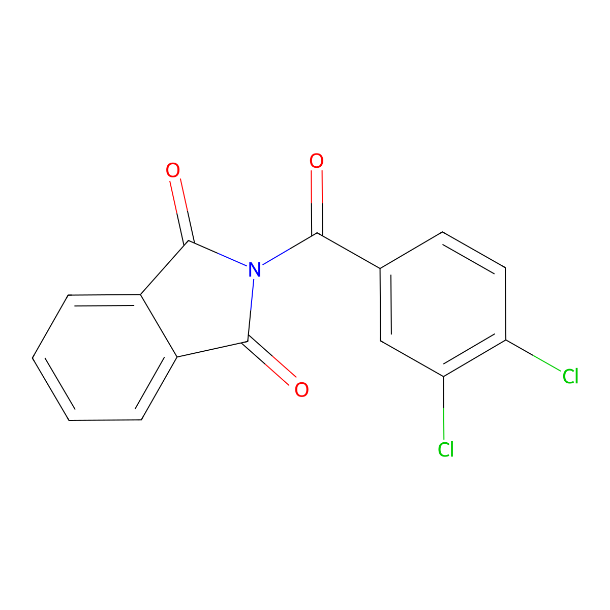 2-(3,4-Dichlorobenzoyl)isoindoline-1,3-dione molecular structure, CAS 28394-56-1