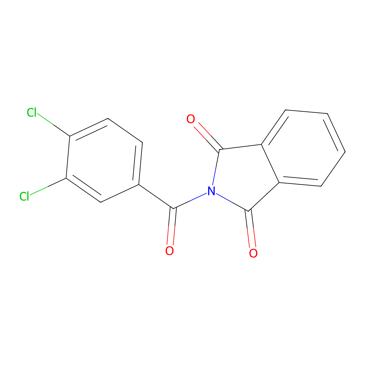 2-(3,4-Dichlorobenzoyl)isoindoline-1,3-dione molecular structure, CAS 28394-56-1