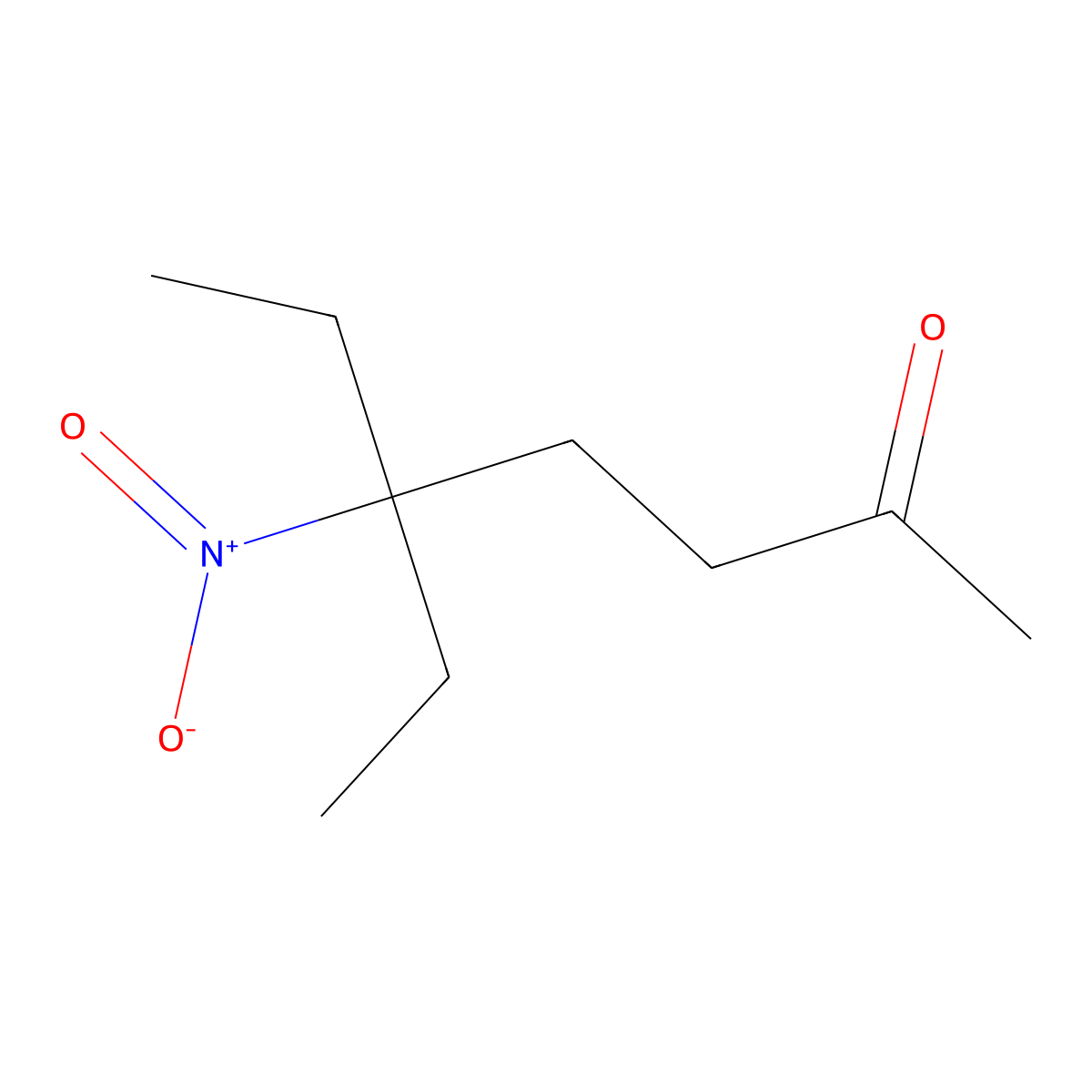 5-Ethyl-5-nitroheptan-2-one molecular structure, CAS 2839406-18-5