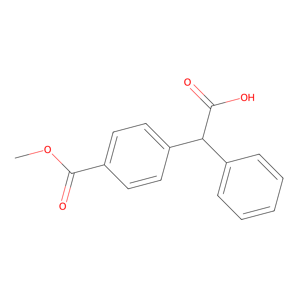 2-[4-(Methoxycarbonyl)phenyl]-2-phenylacetic Acid molecular structure, CAS 2839421-92-8