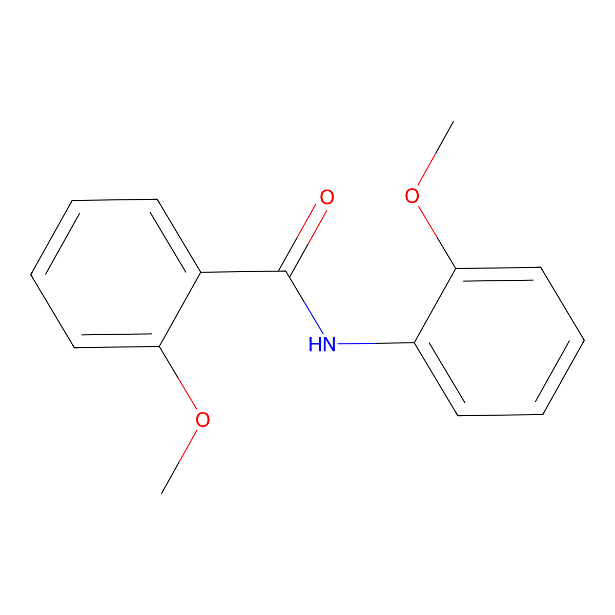 2-methoxy-N-(2-methoxyphenyl)benzamide molecular structure, CAS 28396-53-4