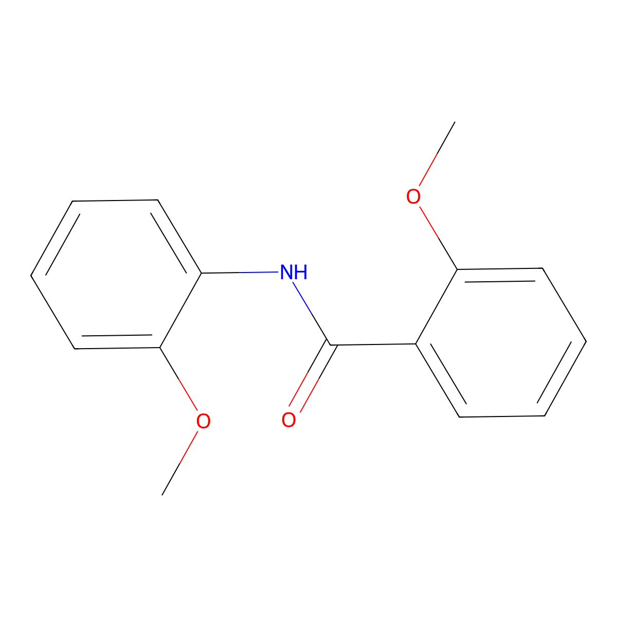 2-methoxy-N-(2-methoxyphenyl)benzamide molecular structure, CAS 28396-53-4