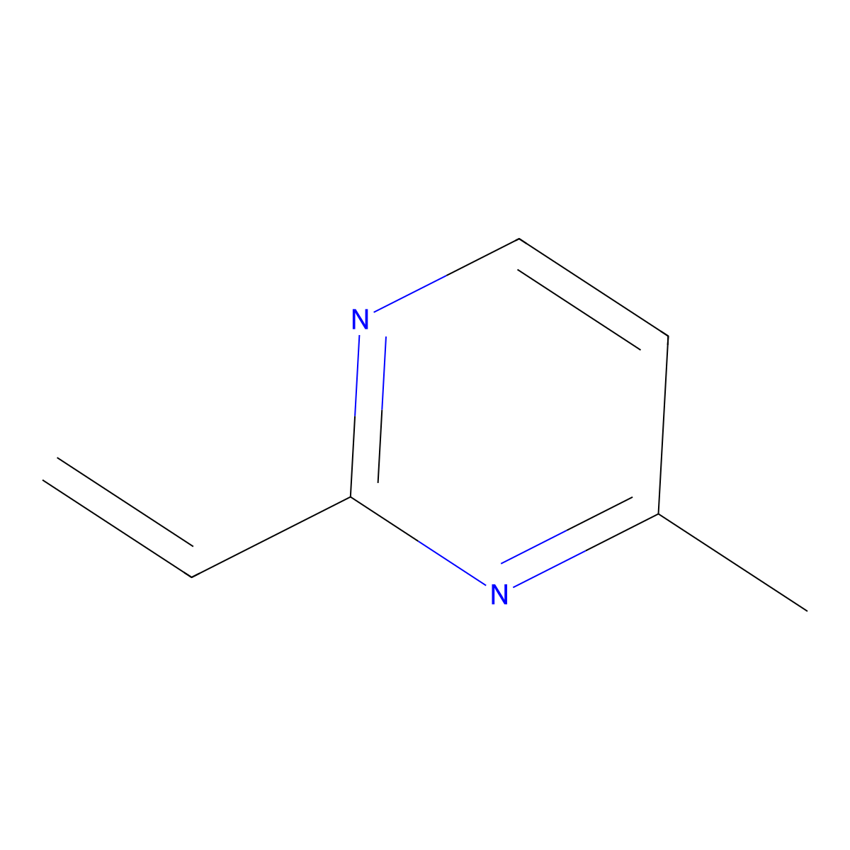 4-Methyl-2-vinylpyrimidine molecular structure, CAS 2839649-19-1