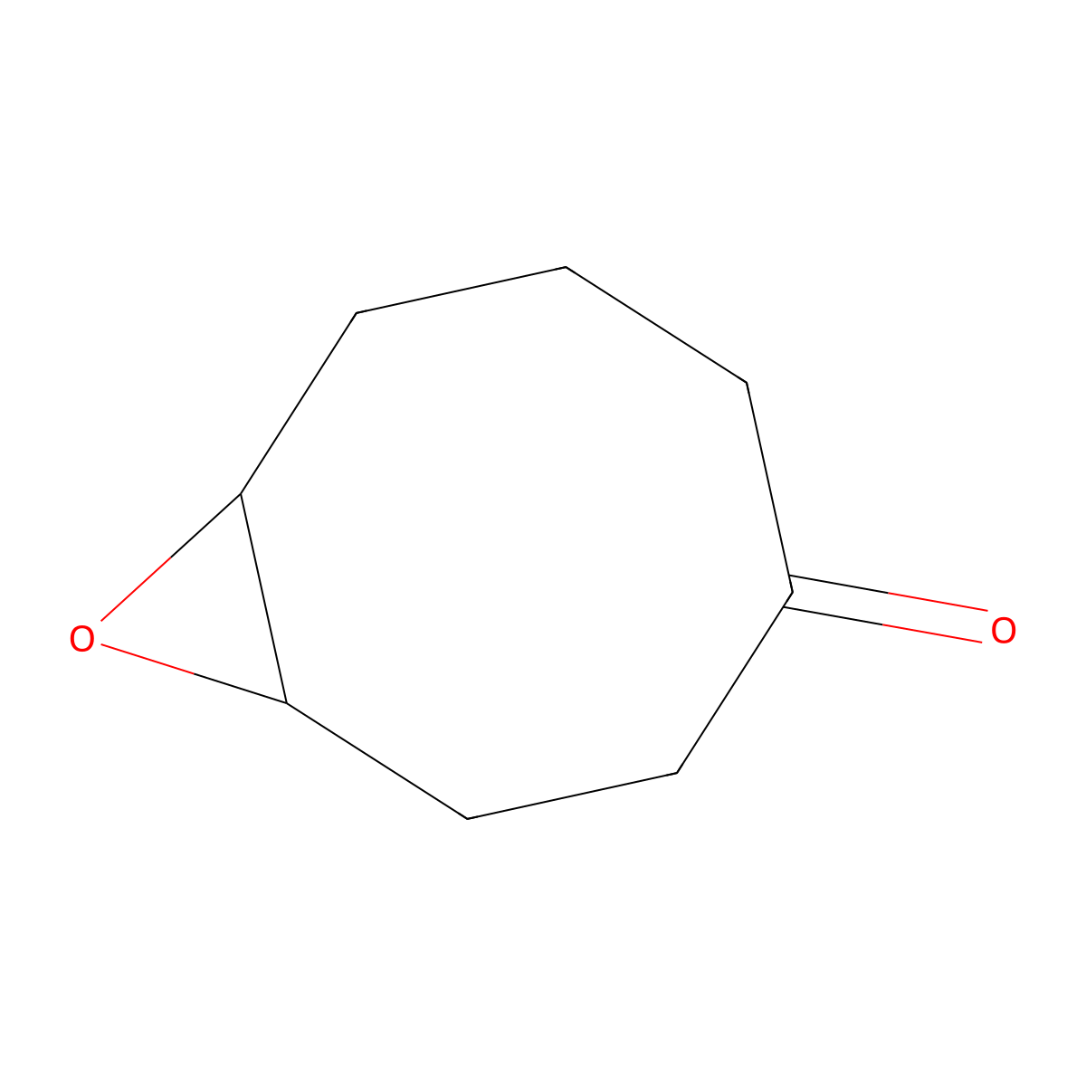 9-Oxabicyclo(6.1.0)nonan-4-one molecular structure, CAS 28399-88-4