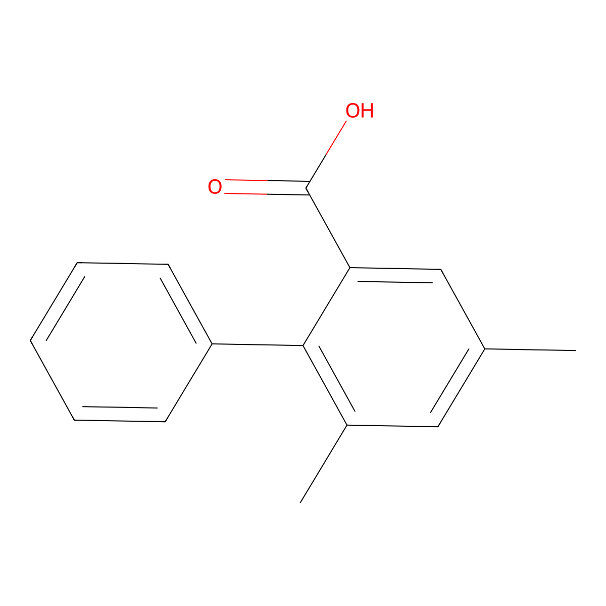 4,6-Dimethyl[1,1'-biphenyl]-2-carboxylic acid molecular structure, CAS 2840-36-0