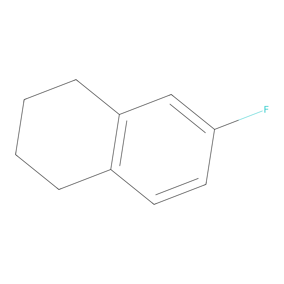 6-Fluoro-1,2,3,4-tetrahydronaphthalene molecular structure, CAS 2840-40-6