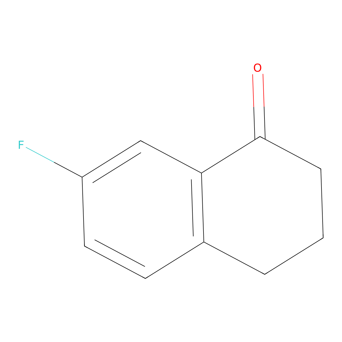 7-Fluoro-1,2,3,4-tetrahydronaphthalen-1-one molecular structure, CAS 2840-44-0