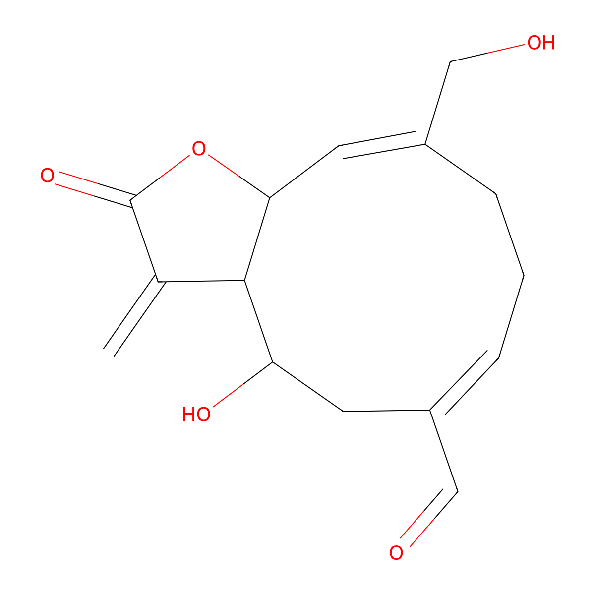 Urospermal molecular structure, CAS 28400-14-8