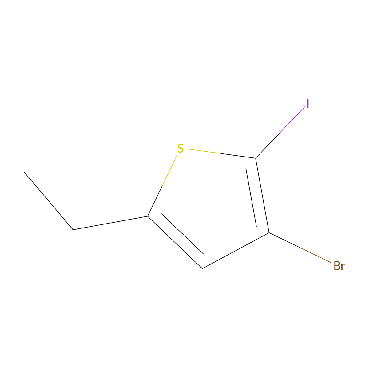 3-Bromo-5-ethyl-2-iodothiophene molecular structure, CAS 2840115-93-5