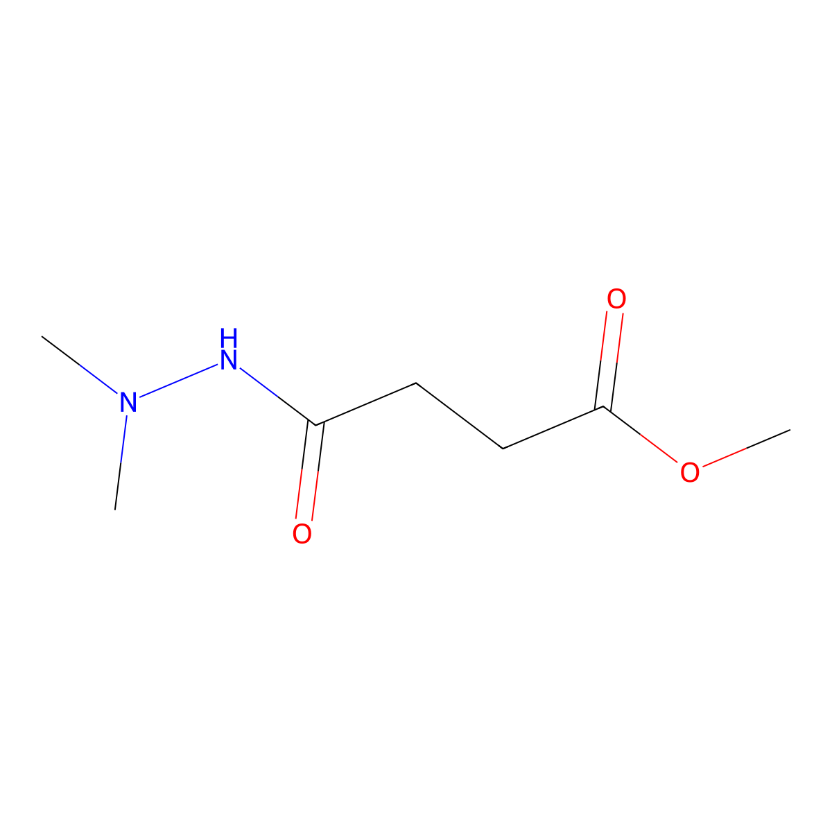 Methyl 3-(N',N'-dimethylhydrazinecarbonyl)propanoate molecular structure, CAS 28402-64-4