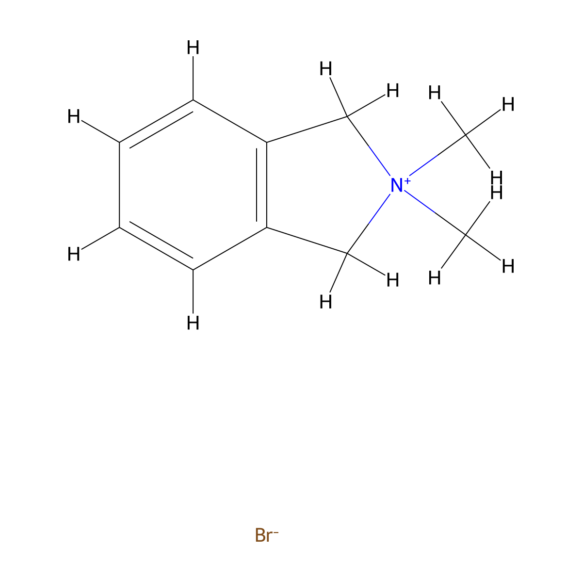2,2-Dimethyl-2,3-dihydro-1H-isoindol-2-ium bromide molecular structure, CAS 28402-92-8