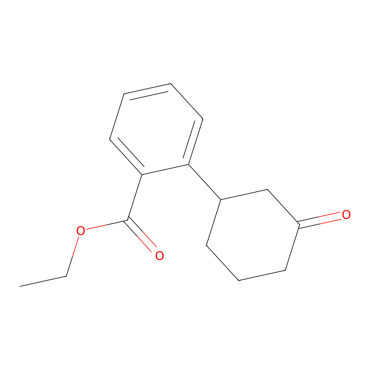 Ethyl 2-(3-oxocyclohexyl)benzoate molecular structure, CAS 284022-85-1
