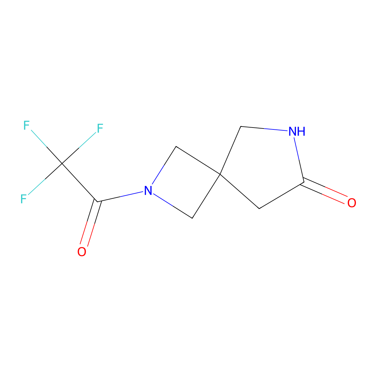 2-(Trifluoroacetyl)-2,6-diazaspiro[3.4]octan-7-one molecular structure, CAS 2840250-36-2