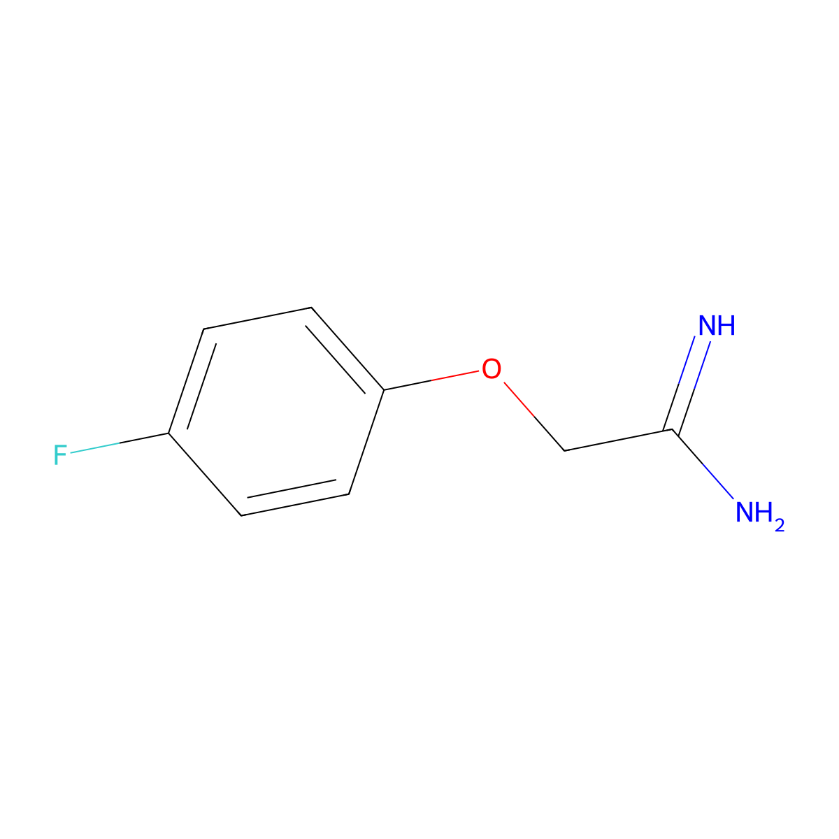 2-(4-Fluoro-phenoxy)-acetamidine molecular structure, CAS 284029-62-5