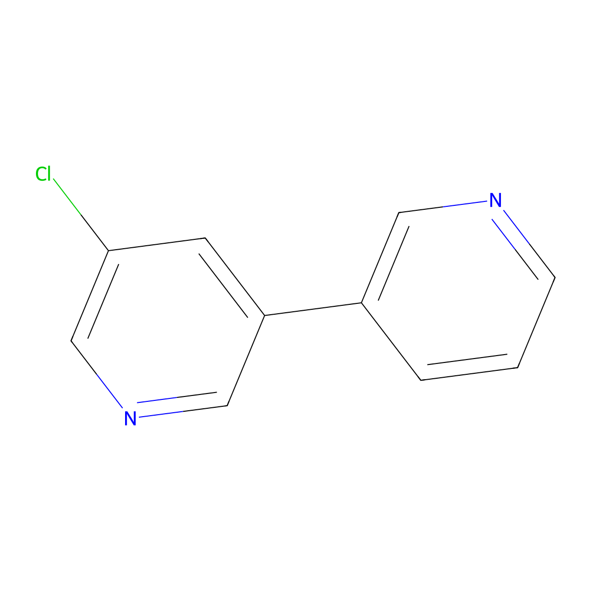 5-Chloro-3,3'-bipyridine molecular structure, CAS 284040-67-1