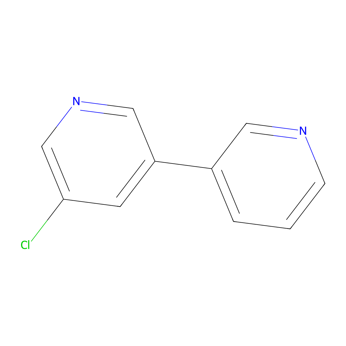 5-Chloro-3,3'-bipyridine molecular structure, CAS 284040-67-1
