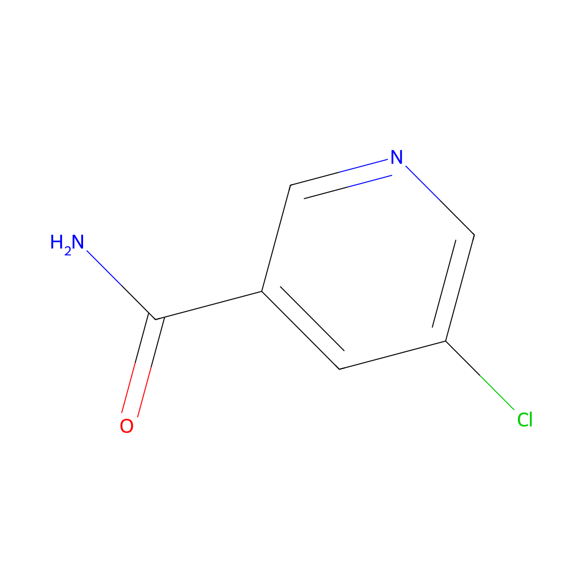 5-Chloronicotinamide molecular structure, CAS 284040-69-3
