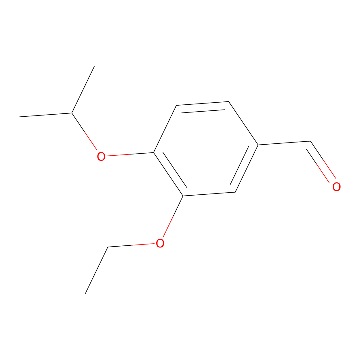 3-Ethoxy-4-isopropoxybenzaldehyde molecular structure, CAS 284044-35-5