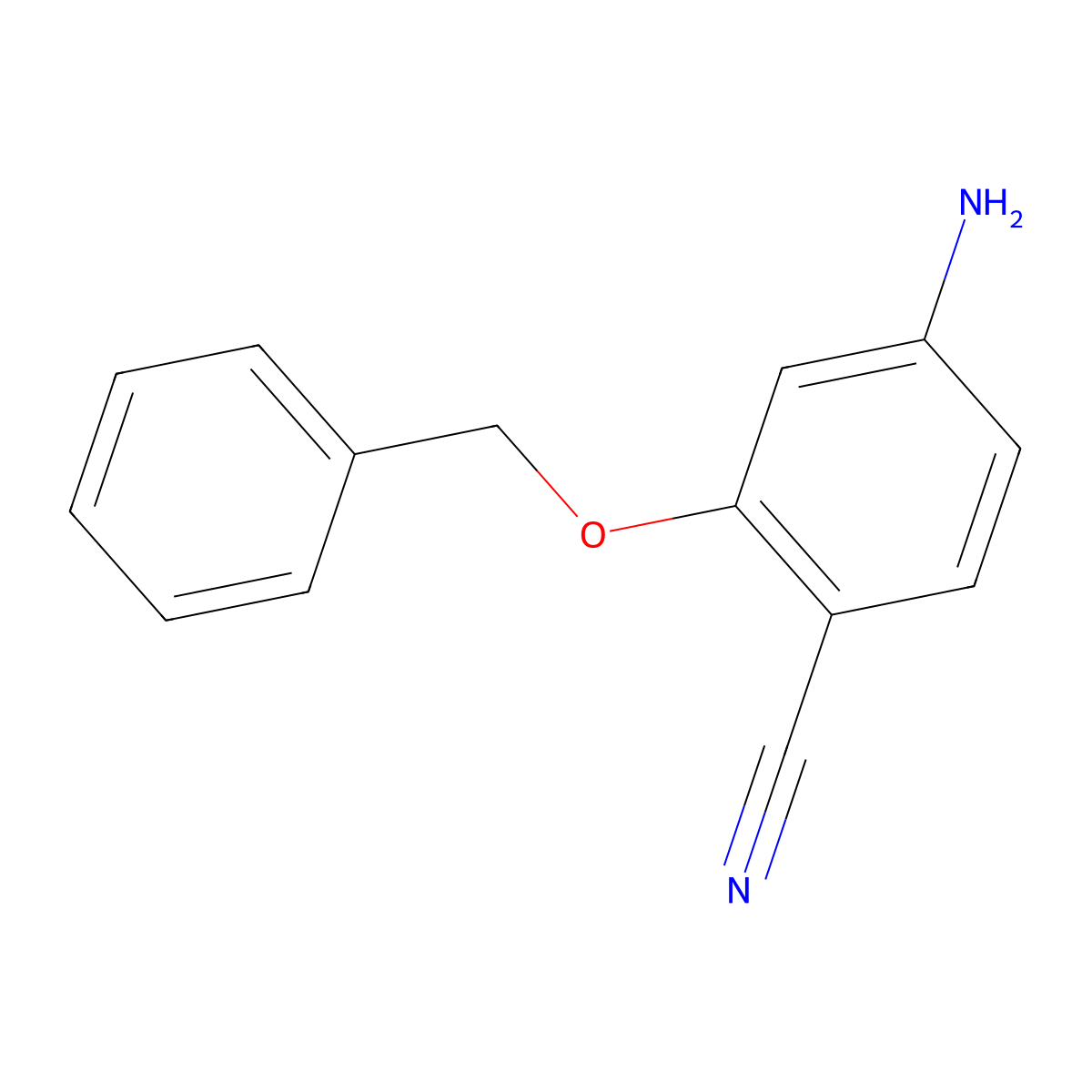 4-Amino-2-(benzyloxy)benzonitrile molecular structure, CAS 284044-40-2