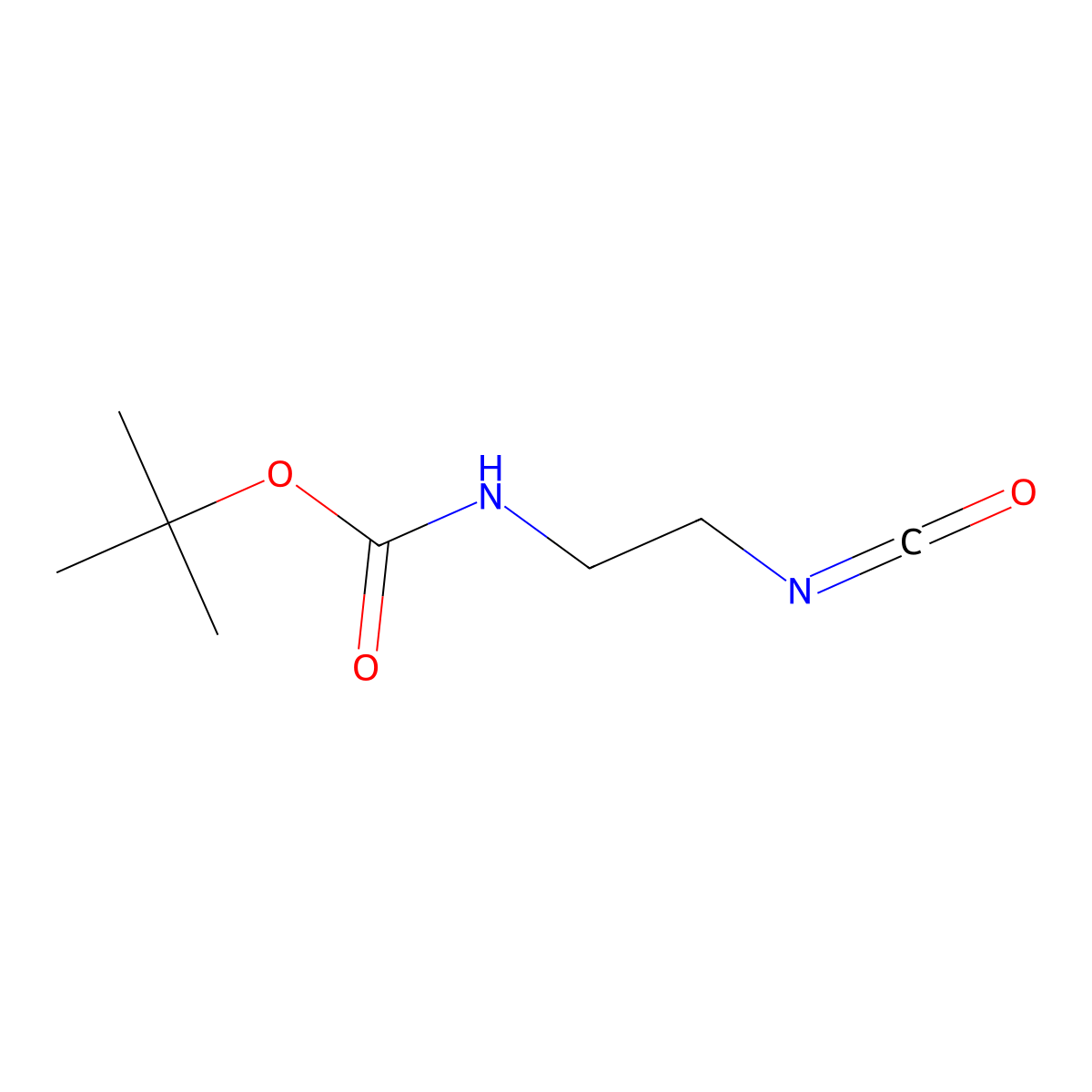 tert-Butyl (2-isocyanatoethyl)carbamate molecular structure, CAS 284049-22-5